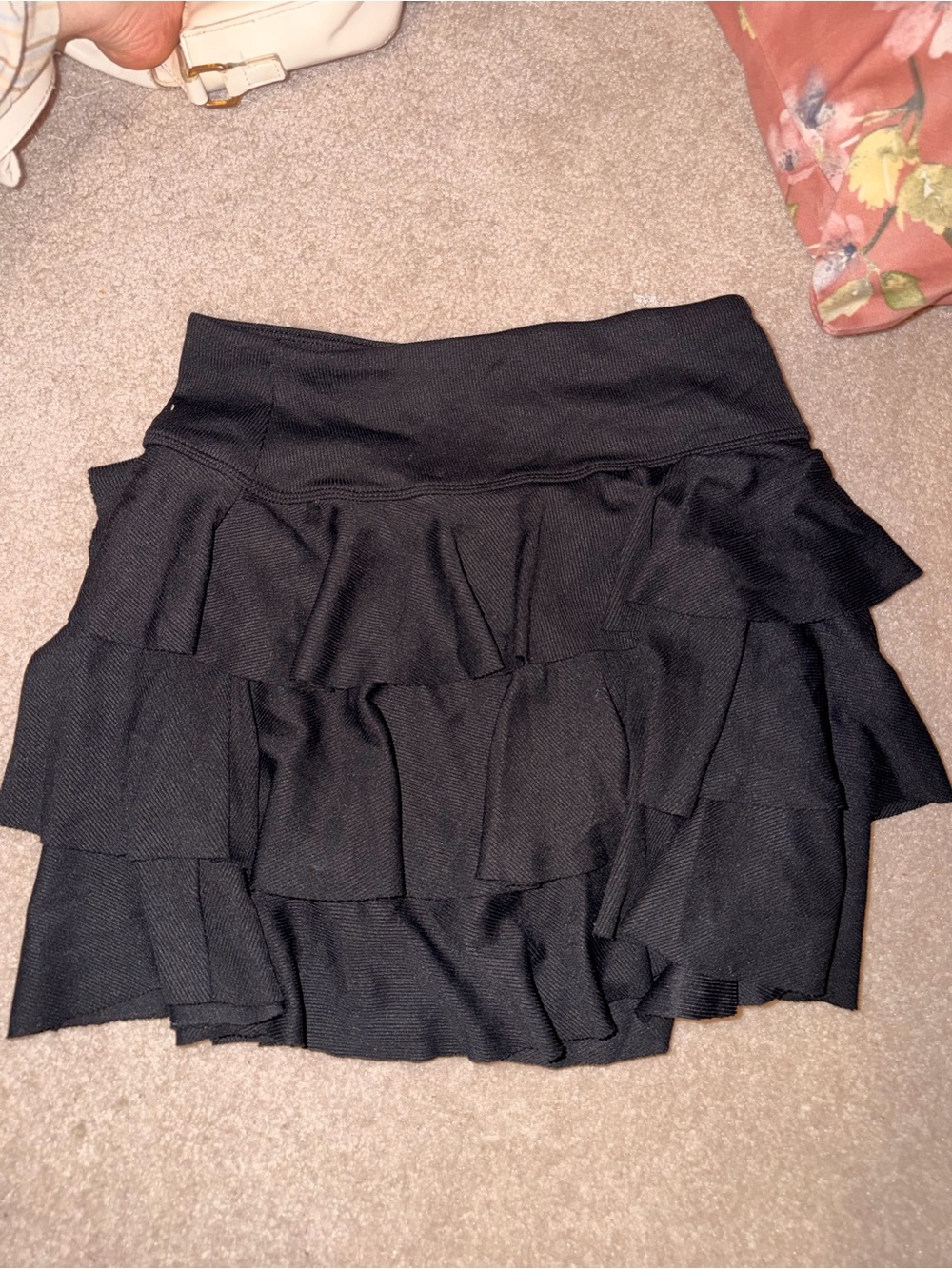 Target Black Tiered Ruffle Mini Skirt